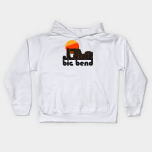 Retro Big Bend ))(( Tourist Souvenir National Park Design Kids Hoodie